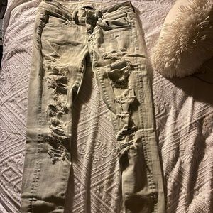 Light wash jeans